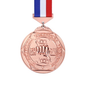 เหรียญรางวัลกีฬาเทควันโดและคิกบ็อกซิ่ง LY Bright Metal Zinc Alloy - Product Image 5