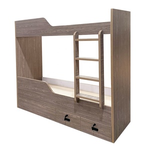 Letto a Castello in Legno con Pannelli per Arredamento Domestico in Compensato e Laminato - Product Image 3
