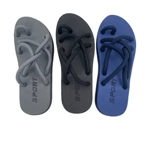 Men Flip-Flops Slippers Super Light Beach Sliders Woman Flats Causal Shoes Summer Rope Casual Light Customized Spring Anti Slip