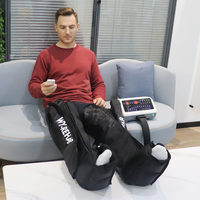 Bottes de massage à compression d'air pour la récupération sportive électrique à 12 chambres, appareil de massage des jambes, machine de physiothérapie
