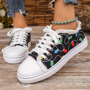 Zapatillas Deportivas para Mujer, Transpirables, a la Moda, con Parte Superior de PU, Entresuela de Goma, Amortiguación, Forro de Algodón Antiolor, EVA - Product Image 5