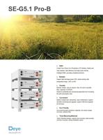 Batterie Lifepo4 5 kW SE-G5.1 Pro-B empilable murale avec garantie de 10 ans, plus de 6000 cycles, capacité maximale de 32 unités
