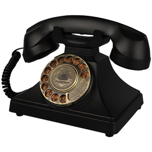 Téléphone ancien de style rétro europé<span class=keywords><strong>en</strong></span> Labada Modèle 8606 Bouton d'accueil de style américain Téléphone filaire à cadran rotatif à l'ancienne - Product Image 1