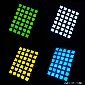 Parlak beyaz Kem-8057-bw ekran beyaz 5x7 kare nokta matris Led 3.45x3.45mm, 3.6mm piksel aralığı Keming - Product Image 6