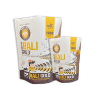 Logo personnalisé, sachet vertical en plastique de qualité alimentaire de 250 g, fermeture éclair, résistant à l'humidité, pour l'emballage du café, emballage personnalisé