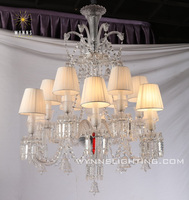 Lustre moderne luxueux de style français, ampoules à bougie, lampe suspendue, éclairage suspendu K9 pour la maison, la villa, le salon