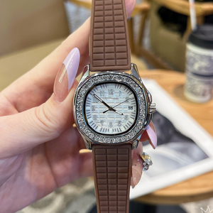 นาฬิกาข้อมืออัตโนมัติหรูหราคุณภาพสูงจากโรงงานพร้อมหน้าปัดคริสตัลและประดับด้วยเซอร์คอนซิลิโคน - Product Image 6