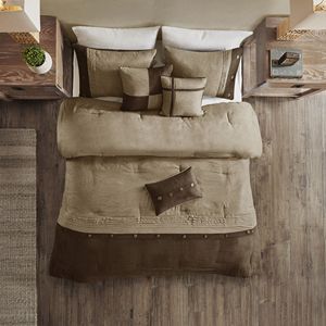 DB 7 pièces ensemble de couette en faux daim Floral solide imprimé tissé Technique plaine coton maison mariage hôtel roi reine Super roi - Product Image 4