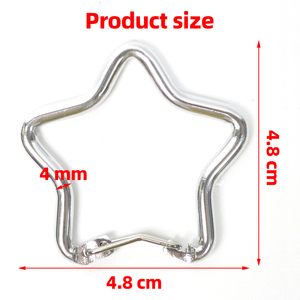 Mousqueton étoile en alliage d'aluminium, clip porte-clés, mousqueton à ressort multicolore pour le <span class=keywords><strong>camping</strong></span>, la randonnée, les voyages, mousqueton léger à ressort - Product Image 3