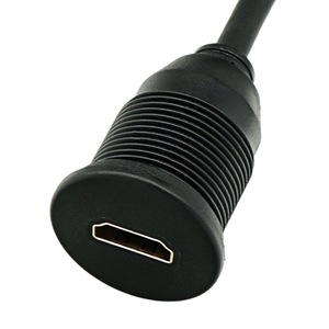 Cable de extensión HDMI macho a hembra, resistente al agua, para coche, motocicleta, barco, Panel de salpicadero, todo de cobre, negro - Product Image 2