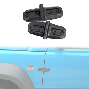 2 adet motor kaputu menteşe dekorasyon araba motor kaputu kapı menteşesi koruyucu kapak Trim siyah araba kapı menteşesi Jimny - Product Image 3