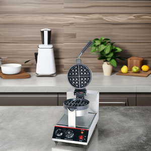JWB-1A Máquina de Waffles Belgas Eléctrica Profesional de Acero Inoxidable Antiadherente 220V para Uso Doméstico y Comercial, Ideal para Exteriores y Automóviles, ¡Venta Caliente! - Product Image 3