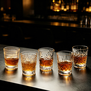 <span class=keywords><strong>Verre</strong></span> à shot <span class=keywords><strong>vintage</strong></span> gaufré sans plomb de haute qualité 55 ml, base lourde, pour whisky, expresso, tequila, vodka, avec logo personnalisé - Product Image 6