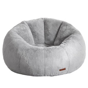 Large <strong>Grey</strong> Adult <strong>Bean</strong> <strong>Bag</strong> Sofa Chair Comfortable Giant <strong>Bean</strong> <strong>Bag</strong> for Reading Spacious Design-Upholstered Durable Fabric - Product Image 1