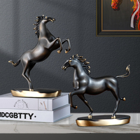 2023 moderne luxe Bronze cheval Art Statue petite Table en métal Sculpture pour la décoration de la maison pour le salon
