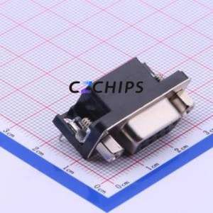 DS1037-09FNAKT74-0CC D-Sub/VGA Connector Bent Lead Through Hole Connector Standard D-Sub Female 9P Right Angle Insert - Product Image 1