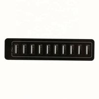 Adaptateur secteur intelligent à 10 ports, chargeur mural USB 50W 10A pour téléphone et tablette