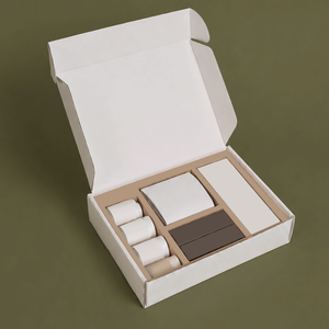 Kraft Paper Cosmetic Shipping Boxes - Corrugated Mailers for Skincare & Beauty - Product Image 1