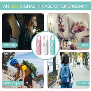 OEM&ODM 130dB Personal <b>Safety</b> Alarm Strobe Light Emergency SOS Call GPS Location Rechargeable Self Defense <b>Keychain</b> for Women - Product Image 4