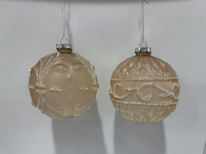 Palline di <span class=keywords><strong>Natale</strong></span> in Vetro Irregolari, Decorazioni Natalizie Appese, Ornamenti per Albero di <span class=keywords><strong>Natale</strong></span>, Forma Personalizzata Disegnata a Mano - Product Image 4