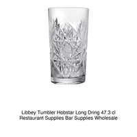 Verre à long drink Hobstar 47,3 cl H 15,7 cm Ø 8,4 cm