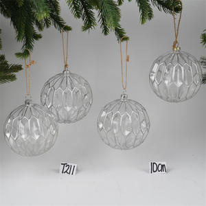 Adornos navideños hechos a mano OEM, decoración colgante, adornos <span class=keywords><strong>de</strong></span> esfera <span class=keywords><strong>de</strong></span> <span class=keywords><strong>vidrio</strong></span> <span class=keywords><strong>de</strong></span> colores soplados, Bola <span class=keywords><strong>de</strong></span> Navidad - Product Image 2