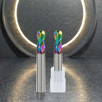 DouRuy 2A 2 Flûtes Fraise CNC à revêtement AlTiN 3.175/4/5/6mm à spirale gauche pour Acrylique, PCB, PVC, Aluminium, Personnalisé OEM