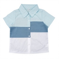 Chemises pour garçons en popeline 100 % coton, à manches courtes, rayées, couleur unie, nouvelle collection, vente en gros, usine du Bangladesh