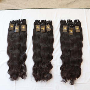 Fournisseur de mèches de cheveux bruts, extensions de tissage lisses, non traités, 100% cuticules alignées, os vierge, vendeurs de cheveux indiens bruts - Product Image 2