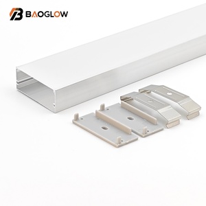 Profilé LED personnalisable de haute qualité 50*20 pour sol et mur de cuisine, profilés en aluminium extrudé pour voiture avec canaux lumineux LED - Product Image 1