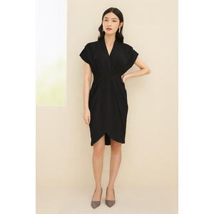 Nuovo Elegante Abito <span class=keywords><strong>da</strong></span> Donna Aderente Delicato e Raffinato Lungo Elasticizzato Morbido con Spalle Strutturate - Product Image 3