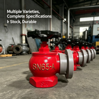 SN65-A 45 personnalisé de haute qualité °   Hydrant d'incendie intérieur robuste à sortie oblique pour équipement de lutte contre l'incendie