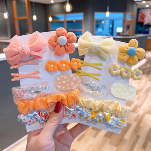 Juego de Pinzas para el Cabello para Niñas, Bonitas y de Moda, Color Caramelo, Tamaño Pequeño, Flores, Pinzas para el Cabello con Moño de Mariposa, Accesorios para el Cabello para Niños - Product Image 3