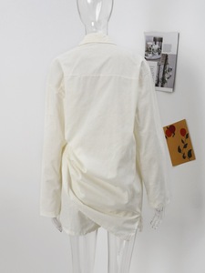 Set corti in <span class=keywords><strong>lino</strong></span> per <span class=keywords><strong>donna</strong></span> <span class=keywords><strong>pantaloncini</strong></span> a maniche corte 2 pezzi abiti estivi da vacanza al mare tute da salotto - Product Image 4