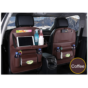 Araba seyahat aksesuarları lüks deri kumaş Tablet tutucu ile otomobil arka koltuğu düzenleyici çocuklar için - Product Image 6