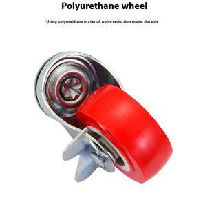 Vente directe d'usine universel PVC roulette meubles roue chariot <span class=keywords><strong>M6</strong></span> M8 M10 vis tige frein matière plastique hôpitaux écoles - Product Image 3