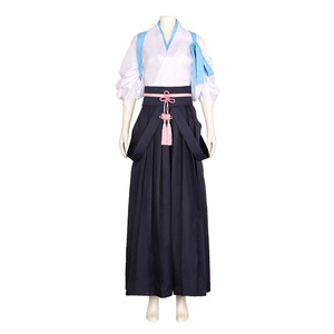 Disfraz de Cosplay de Anime para Halloween, Kimono y Uniforme de Kendo de <span class=keywords><strong>Ayaka</strong></span> Kamari, para Mujer Adulta, de Poliéster - Product Image 5