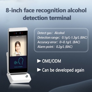 Machine de détection d'alcool biométrique de type bureau avec reconnaissance faciale, contrôle d'accès et pointage des présences pour chauffeurs de bus avant le poste - Product Image 3