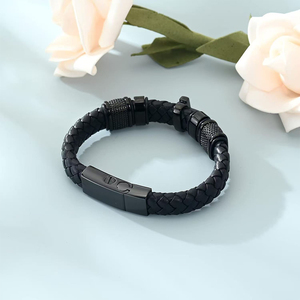 Edelstahl Kremations-Schmuck Kreuz-Urnen-Armband für Asche für Frauen Männer Andenken Gedenk-Manschettenarmband - Product Image 4