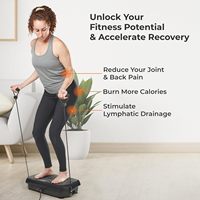 Plateforme vibrante électrique verticale M Todo en ABS pour fitness, machine d'exercice à oscillation, capacité de charge de 120 kg