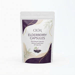 แคปซูลสารสกัดจากเอลเดอร์เบอร์รี่ OEM ODM ขนาด 1000 มก. บรรจุ 60 แคปซูล รับผลิตแบบ Private Label - Product Image 1
