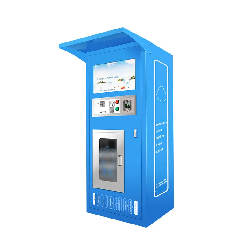 Verde blu alcalina distributori automatici di acqua dispositivi commerciale distributore automatico con ugello in acciaio inox