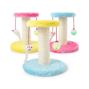 คอนโดแมวไม้จริงพร้อมที่ข่วนเล็บ แบบเต็มพื้นที่สูงจากพื้นจรดเพดาน พร้อมแท่นกระโดดและบ้านสำหรับสัตว์เลี้ยง - Product Image 1