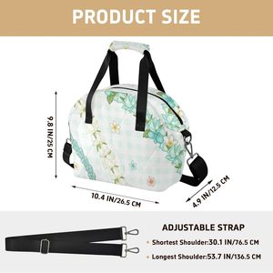 Sac isotherme à motif floral Puakenikeni, style hawaïen, sac isotherme portable avec logo pour femmes et enfants, vente en gros - Product Image 2
