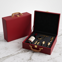 Boîte cadeau magnétique haut de gamme personnalisée pour bouteilles de spiritueux, shakers, gobelets et outils de bar, avec mousse découpée sur mesure