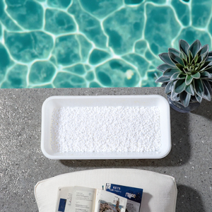 Dài Clo kéo dài hóa chất hồ bơi UV bảo vệ cyanuric axit bột dạng hạt trong nhựa trống - Product Image 3