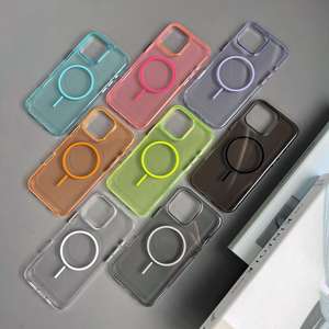 Fundas Magnéticas Inalámbricas Translúcidas, Coloridas, Elegantes y Simples, de PC Rígido a Prueba de Golpes para Teléfonos Móviles 16 Pro - Product Image 1
