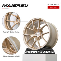 Rines de Aleación KE Ligeros Monobloque Dorados de 18 19 20 21 22 Pulgadas 5x120 5x108 5x112 5x114.3 Forjados a Medida para Autos AUDI BMW