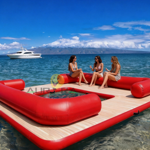 Piattaforma Galleggiante Gonfiabile per Giochi Acquatici, Area Ricreativa Portatile per Yacht - Product Image 1