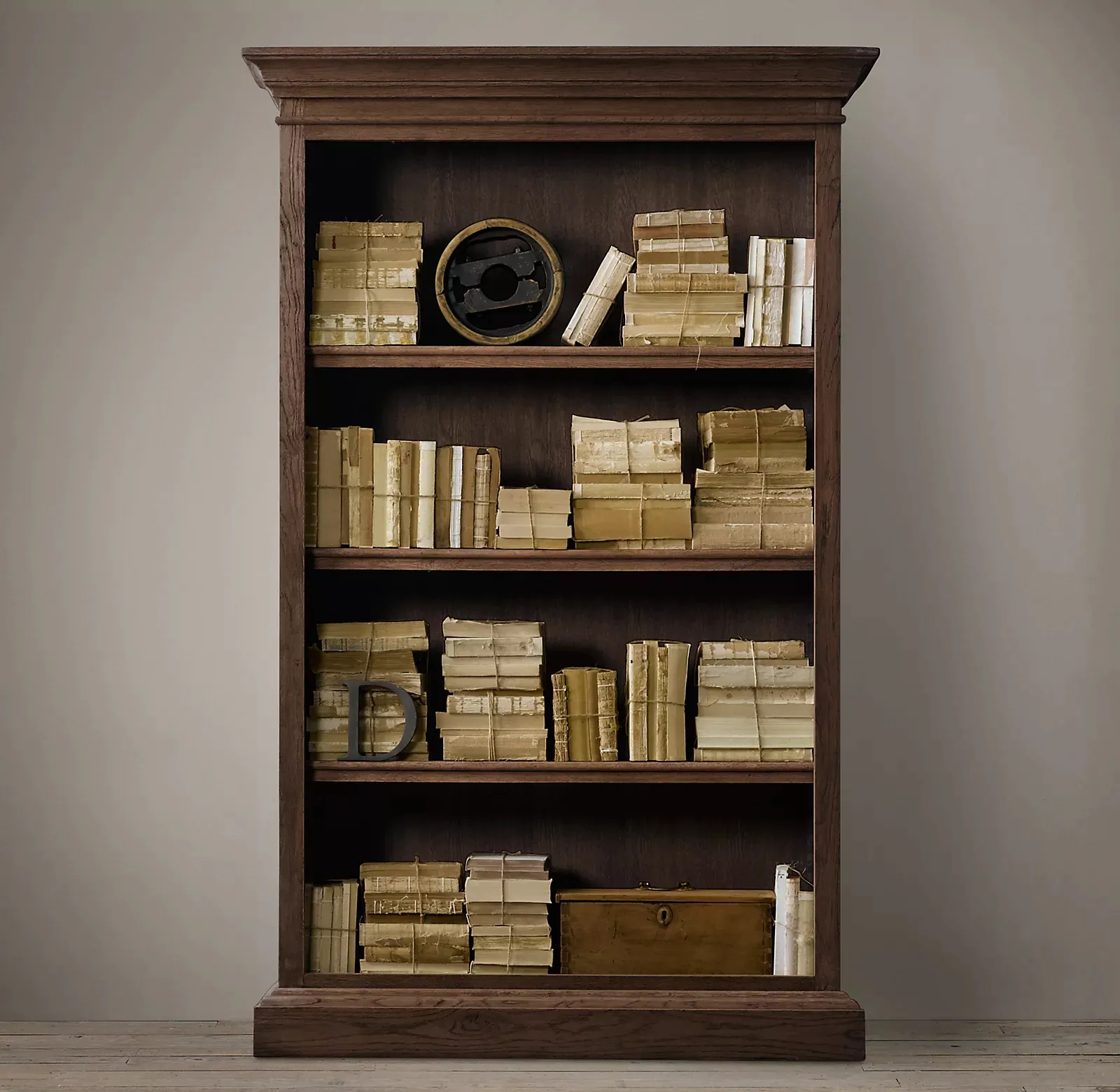 Американская Вилла из массива дерева для хранения, гостиная, открытый дисплей, Высококачественная мебель для книжного шкафа на заказ